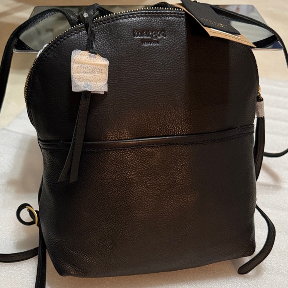 margot Handbags - Margot Black Leather Backpack Camille BP NWT
